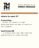 Knight  Pegasus - Inspired by Pa*fums de Marly Pegasis