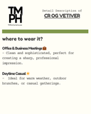 Cr Og  Vetiver - Inspired by Cr*ed Original Vetiver