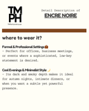 The Encre Noire -  Inspired by La*ique Encre Noire