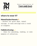 TAM AND DAO -  Inspired by Tam Dao by Di*tyque