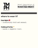 Wanted Night - Inspired by Az*aro Wanted by Night