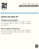 adg pour homme | Solid Perfume