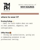 Why Kouros - inspired by Yv*&nbsp;Saint Laurent Kouros