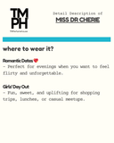 Mrs Dr Cherie - Inspired by Miss Di*r Chérie