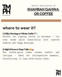 Khamrah Qtahwa Or Coffee - Inspired by Khamrah Qahwa by La*tafa