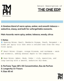 The One EDP - Inspired by Do*ce &amp; Gabbana The One