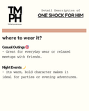 One Shock For Him - Inspired by CK One Shock for Him by Ca*vin Klein