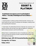 Egoist &  Platinum - Inspired by Chanel Platinum Égoïste