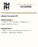 Ch Chance - Inspired by Ch*nel Chance