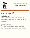 Cafe & Rose - Inspired by To* Ford Café Rose